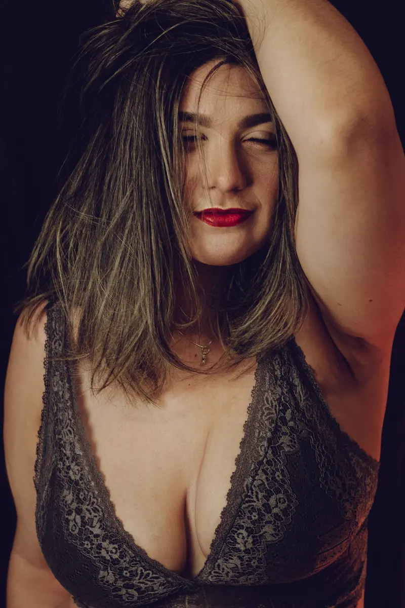 Editorial portrait illustrating mature dating confidence