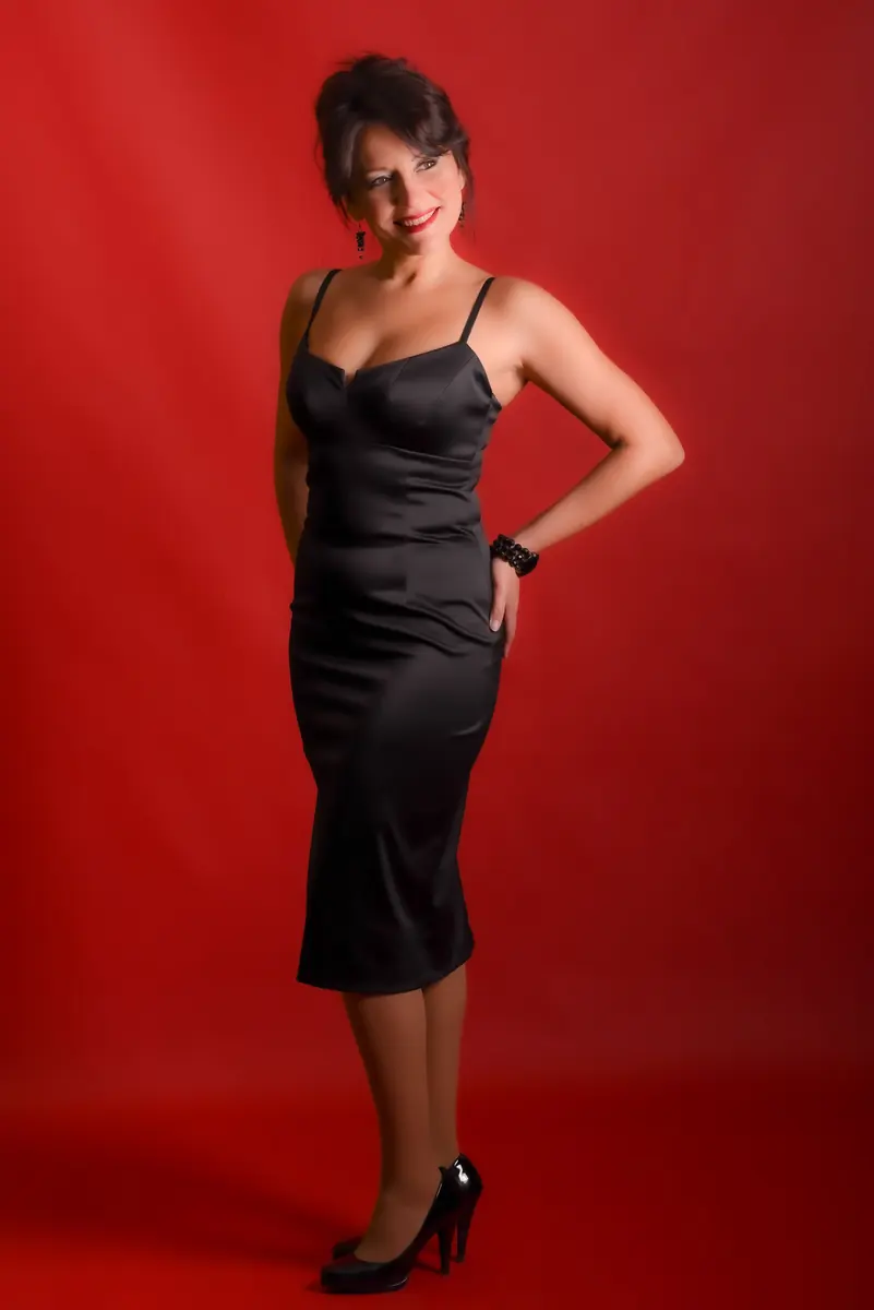 Editorial portrait illustrating mature dating confidence